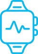 blue watch icon